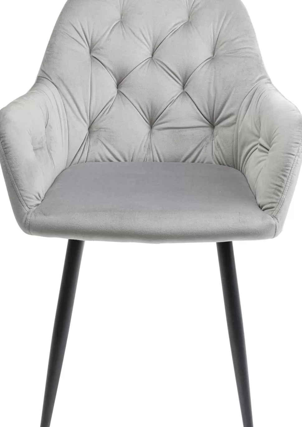 Krzesła-KARE Design Krzesło Z Podłokietnikami Kira 58x82 Cm Szare