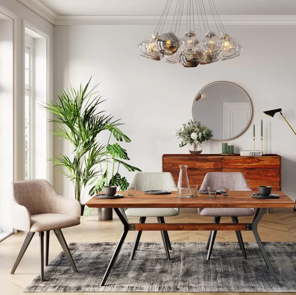 Krzesła-KARE Design Krzesło Z Podłokietnikami Lady Loco 62x83 Cm Taupe