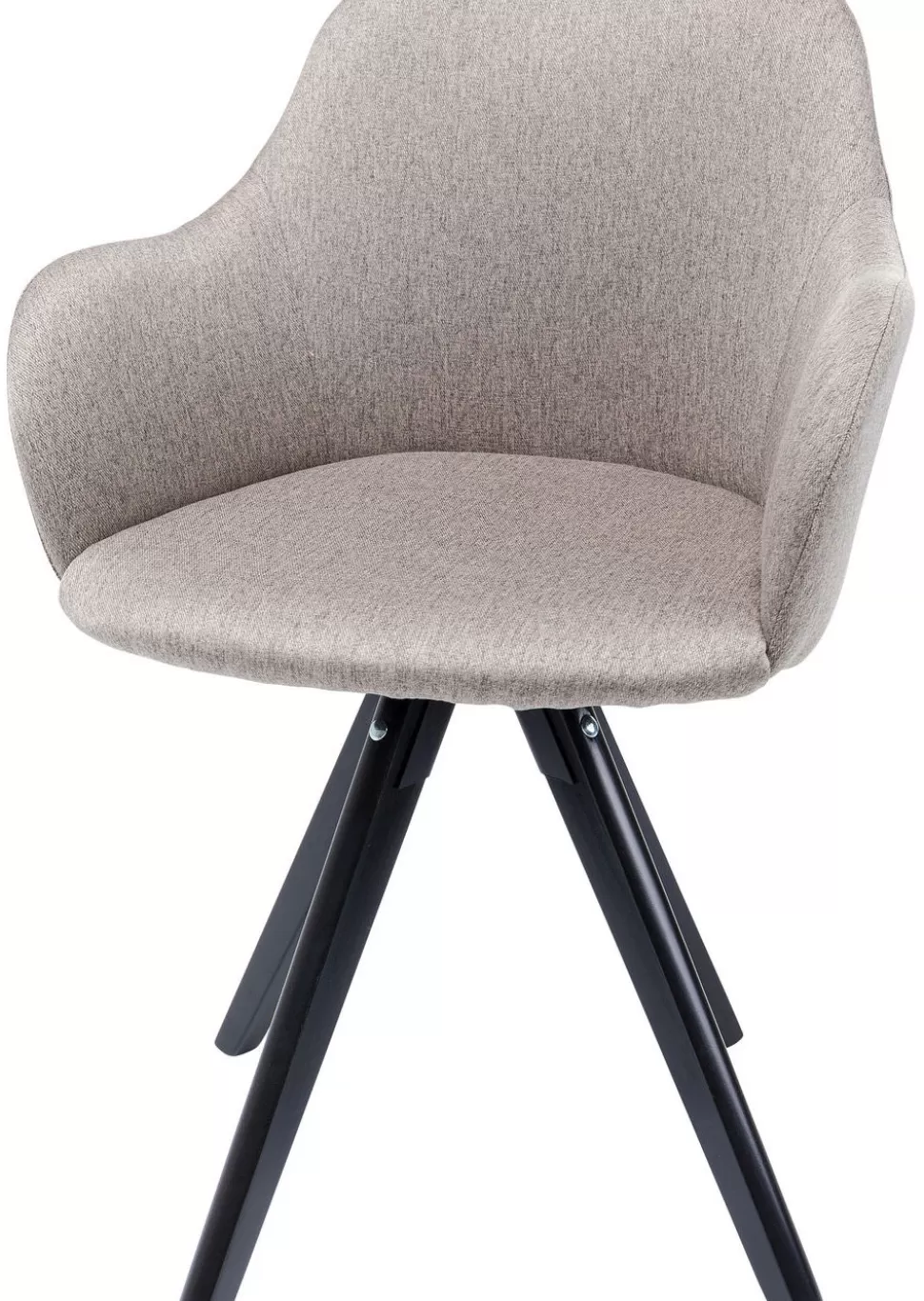 Krzesła-KARE Design Krzesło Z Podłokietnikami Lady Loco 62x83 Cm Taupe