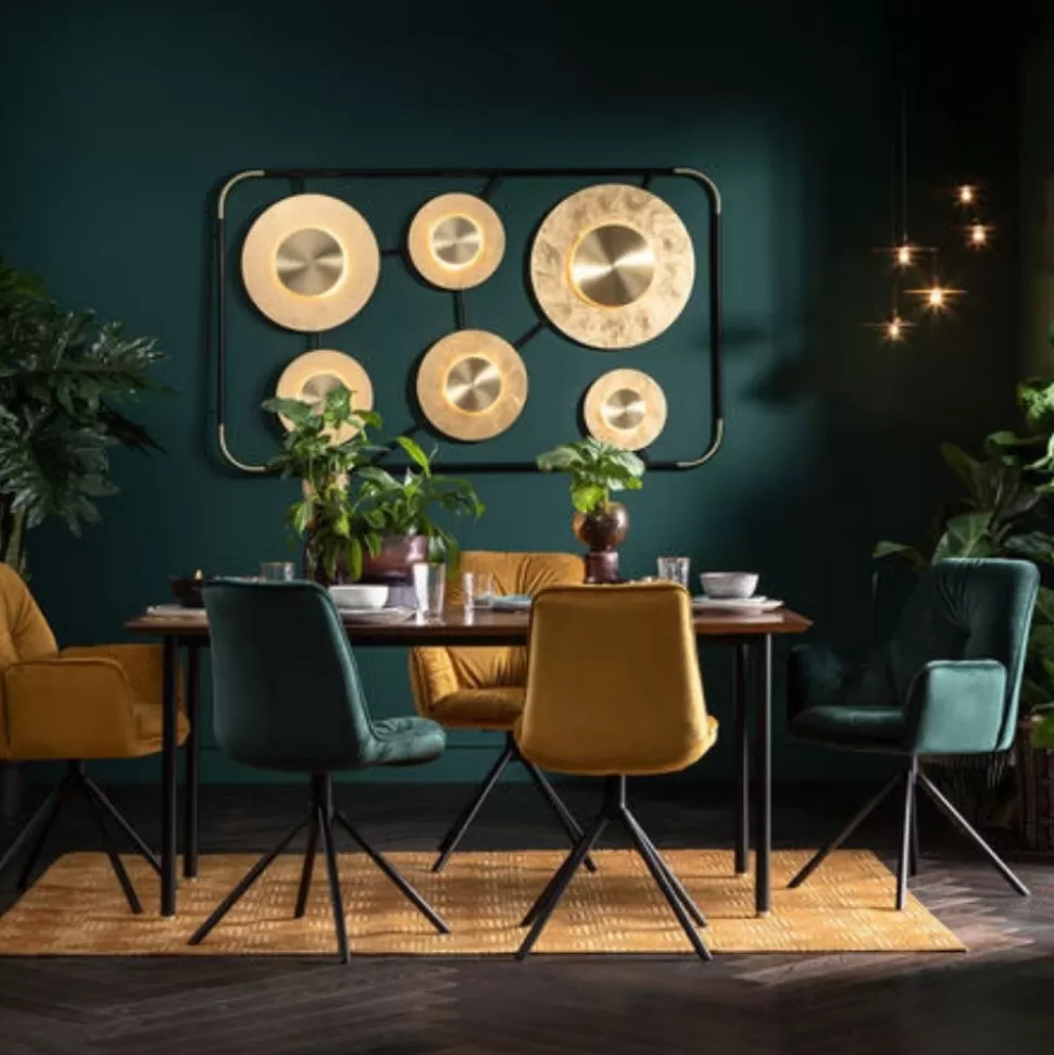 Krzesła-KARE Design Krzesło Z Podłokietnikami Mila 60x89 Cm żółte