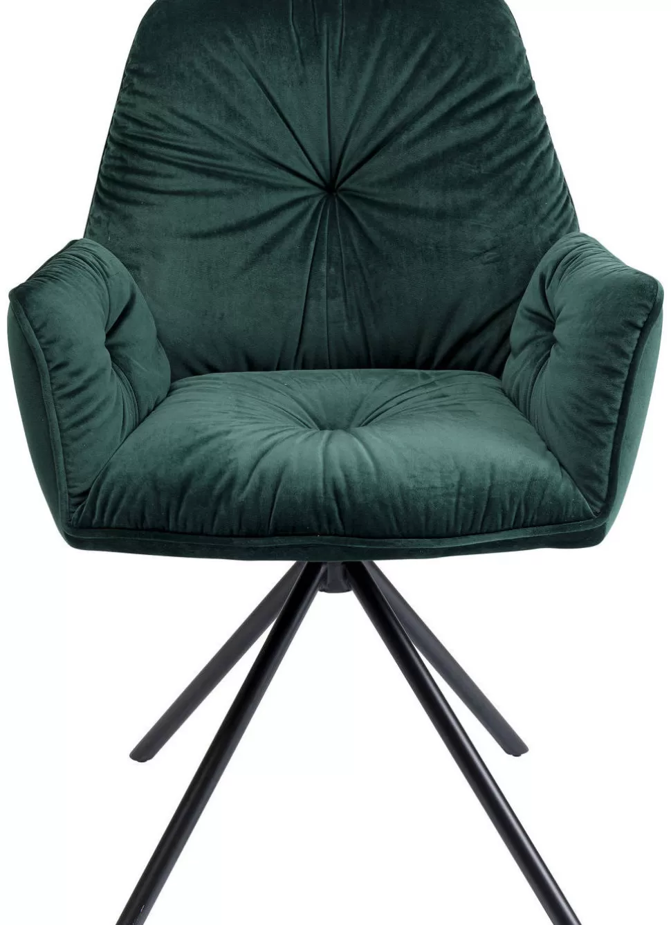 Krzesła-KARE Design Krzesło Z Podłokietnikami Mila 60x89 Cm Zielone