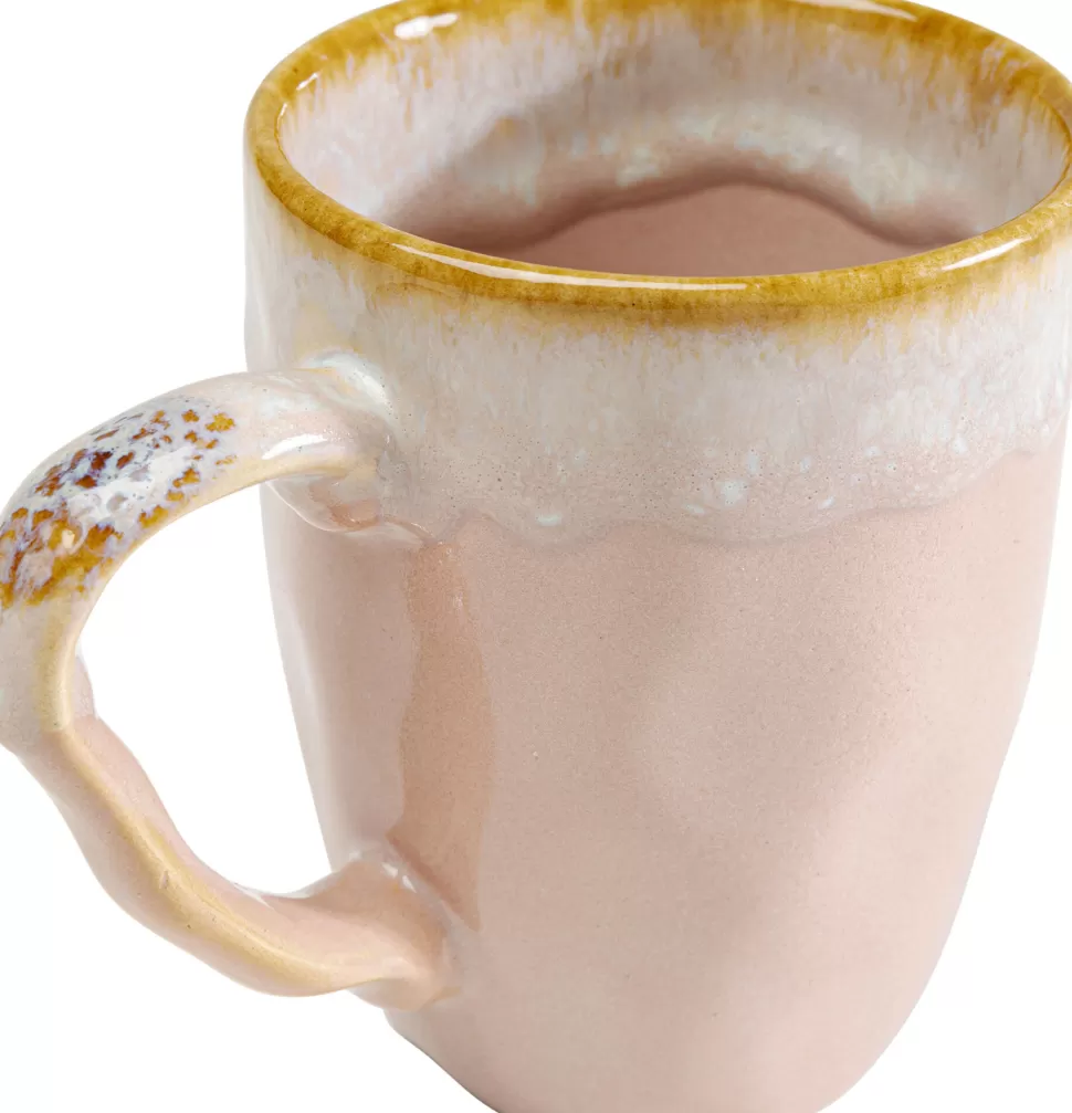 Zastawa Stołowa | Kubki-KARE Design Kubek Z Uchem Kamionkowy Różowy 370 Ml