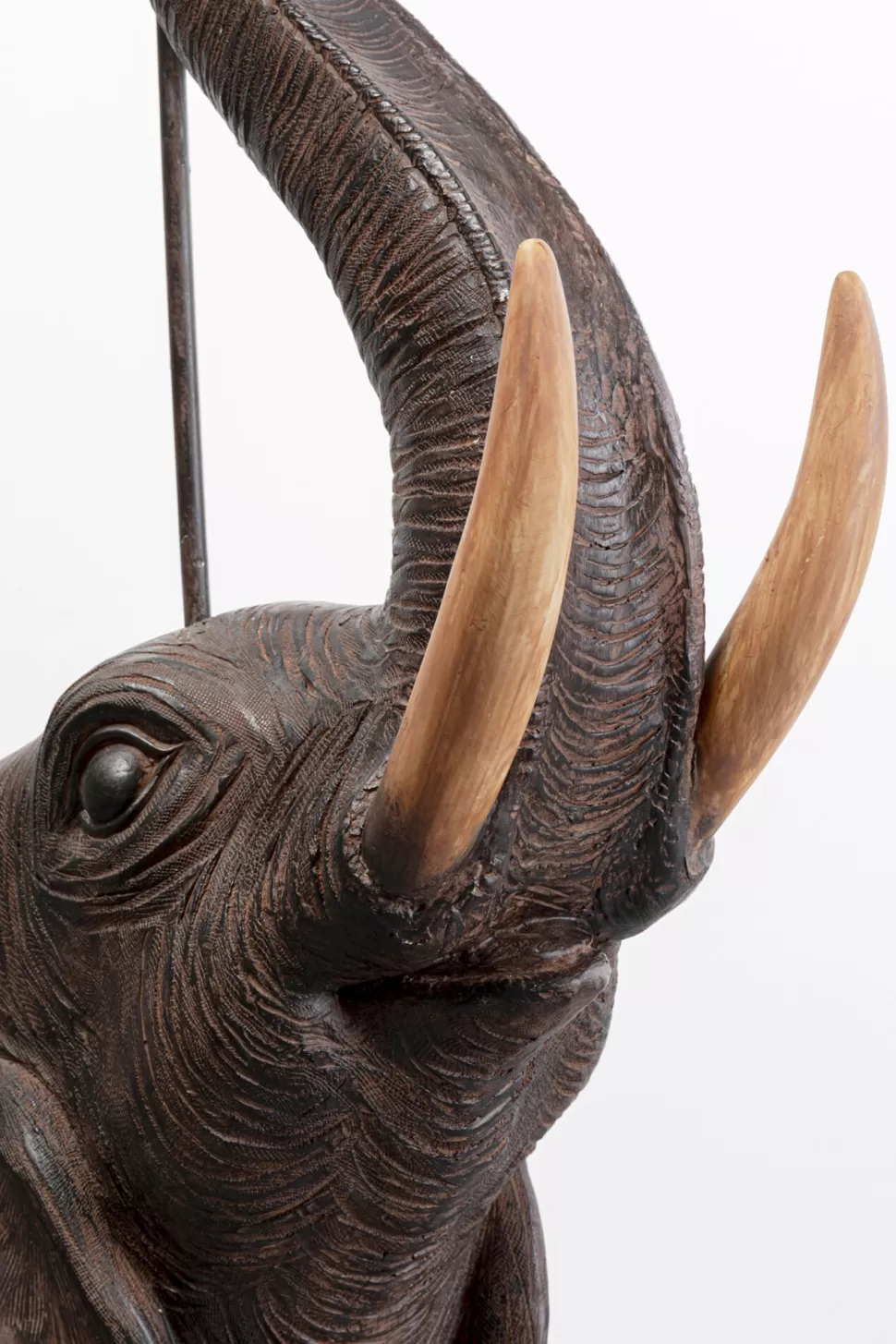 Lampy Podłogowe-KARE Design Lampa Podłogowa Motyw Zwierzęcy Słoń 154 Cm Abażur Beżowy Lniany