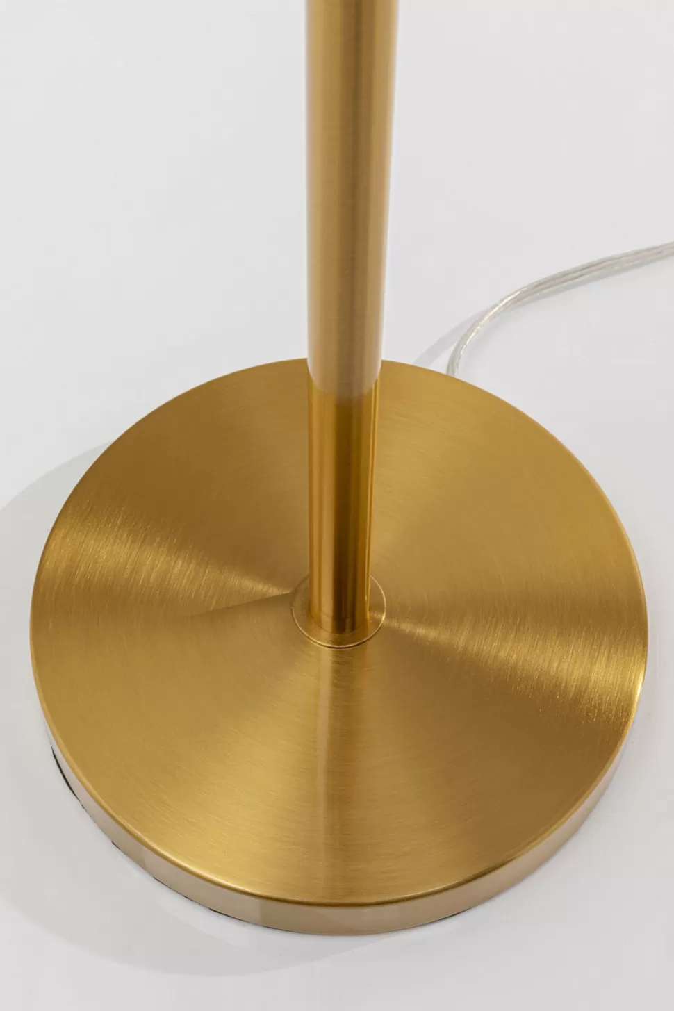 Lampy Podłogowe-KARE Design Lampa Podłogowa Palma Biała Strusie Pióra 165 Cm Podstawa Złota