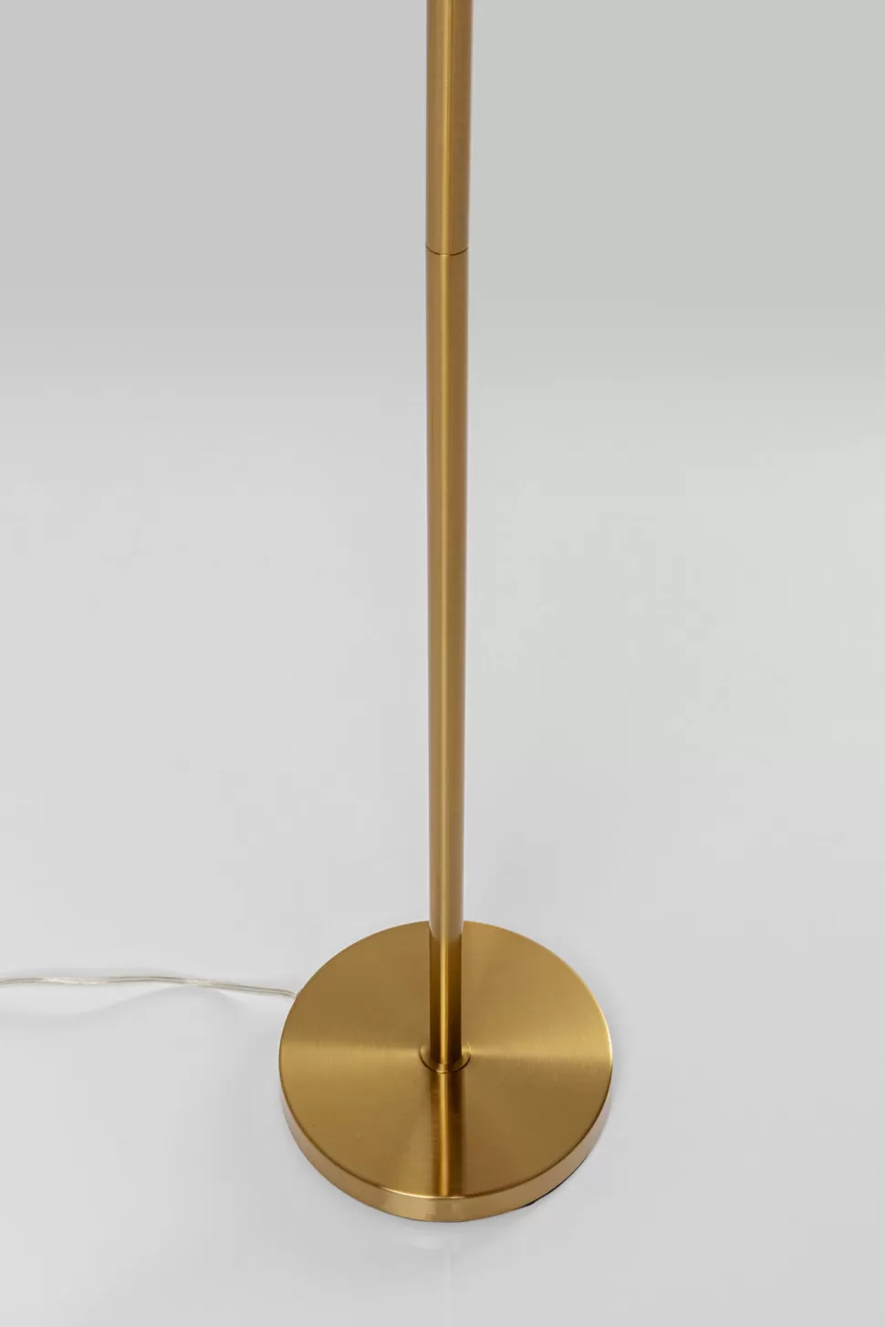 Lampy Podłogowe-KARE Design Lampa Podłogowa Palma Brązowa Rdzawa Strusie Pióra 165 Cm Podstawa Złota