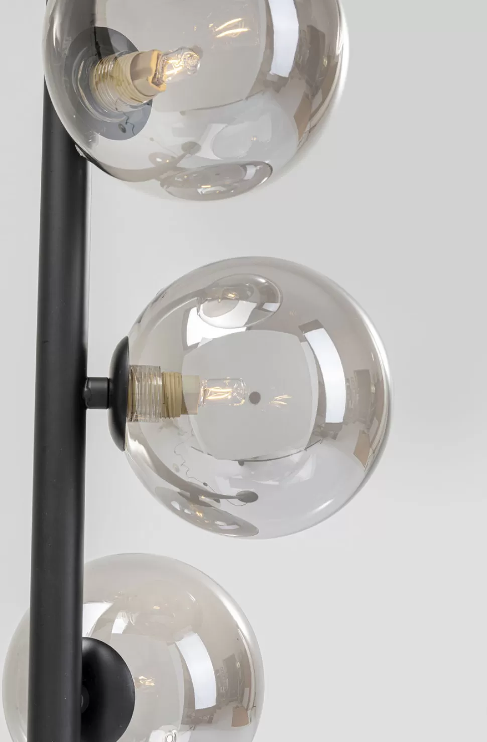 Lampy Podłogowe-KARE Design Lampa Podłogowa Scal Balls 28x160 Cm Czarna