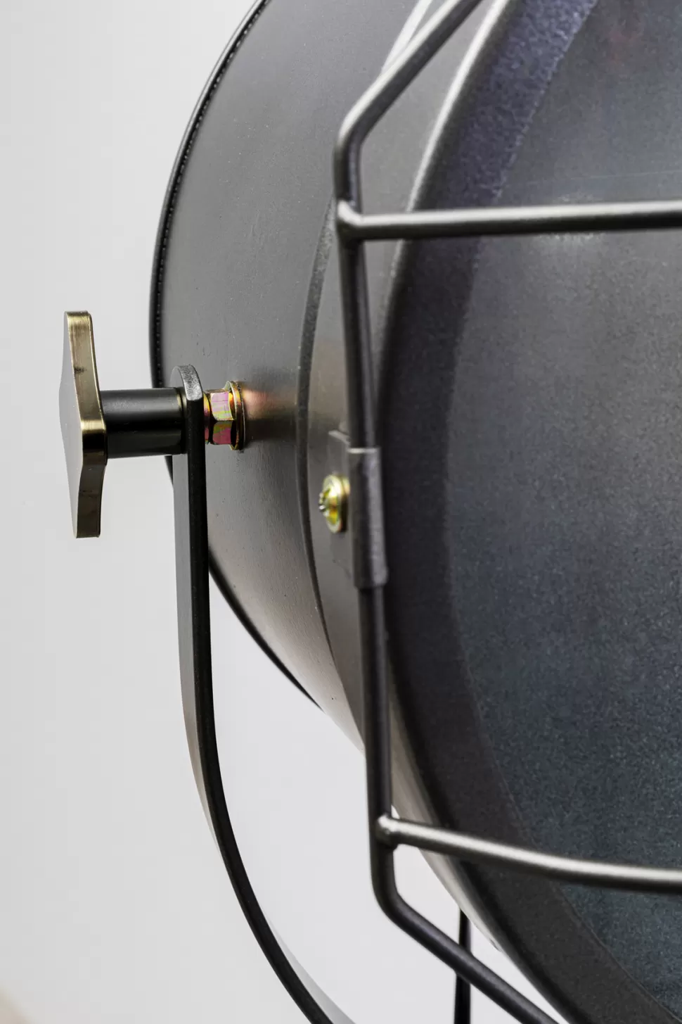 Lampy Podłogowe-KARE Design Lampa Podłogowa Trójnóg Vintage Drewno Sosnowe I Stal 110-155 Cm