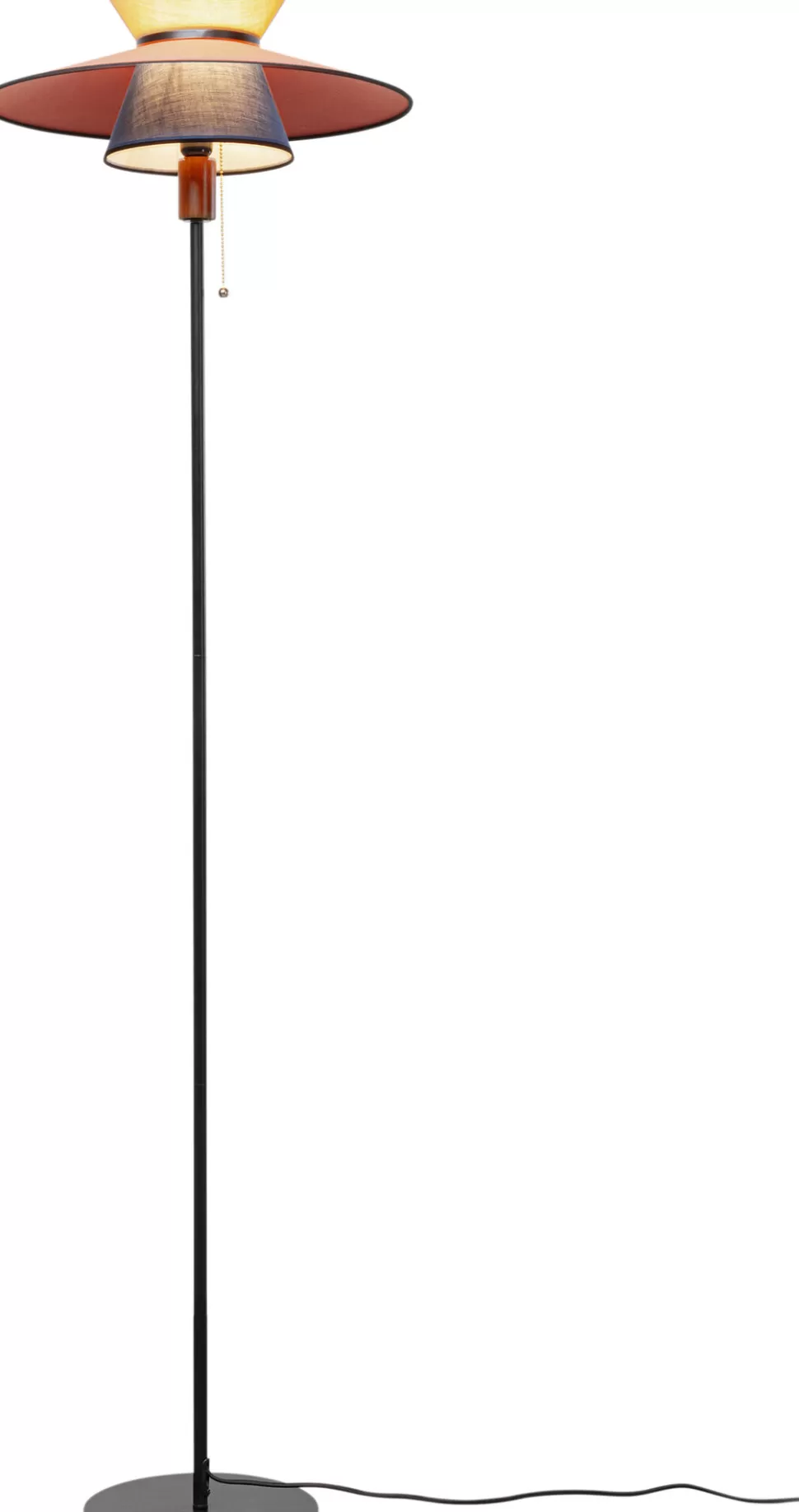 Lampy Podłogowe-KARE Design Lampa Podłogowa Z Kolorowym Kloszem Podstawa Czarna Ø45x160 Cm