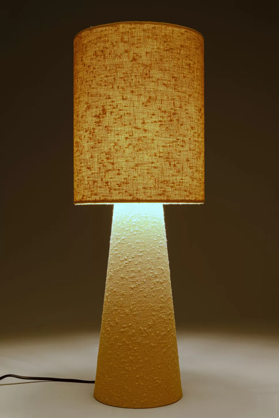 Lampy Stołowe-KARE Design Lampa Stołowa Beżowa Boucle 60 Cm