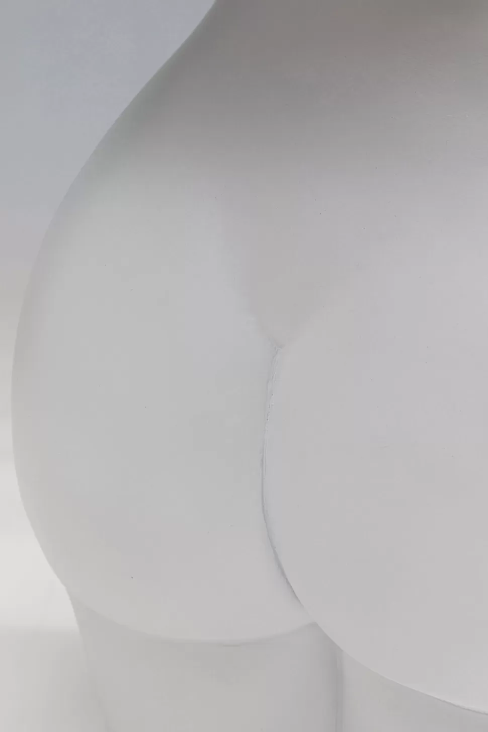 Lampy Stołowe-KARE Design Lampa Stołowa Biała Z Abażurem Motyw Ludzkiego Ciała Ø30x48 Cm