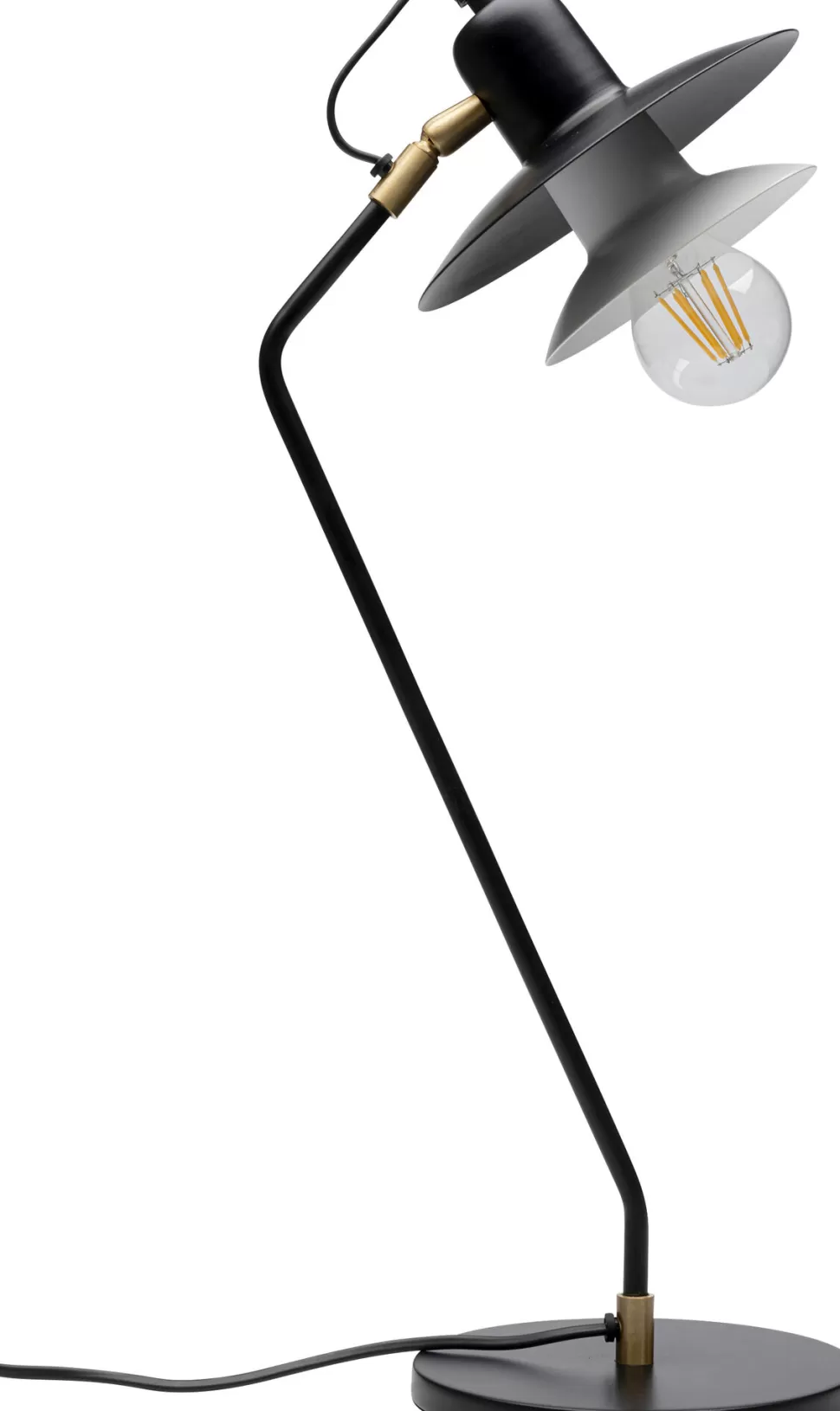 Lampy Stołowe-KARE Design Lampa Stołowa Biurkowa Czarna Stalowa 54 Cm