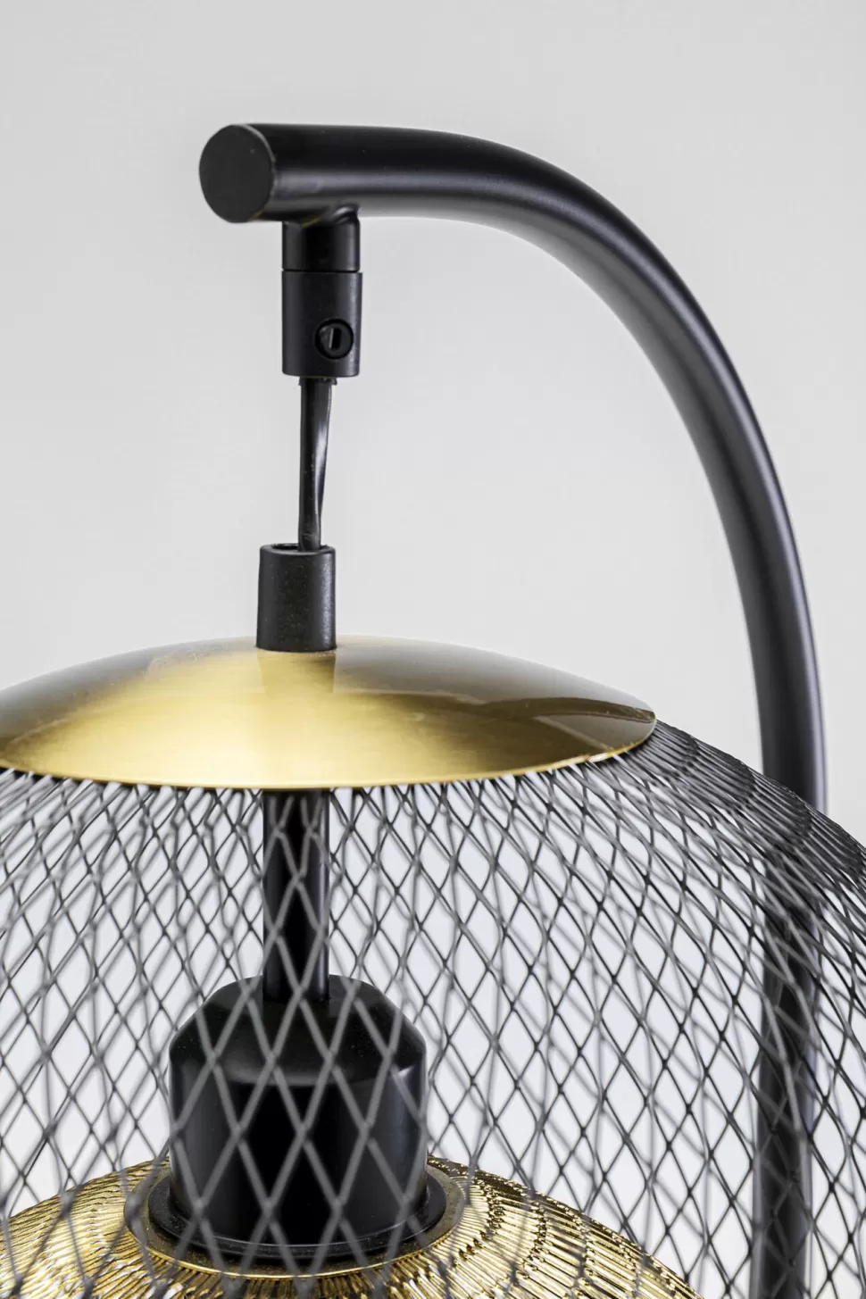 Lampy Stołowe-KARE Design Lampa Stołowa Do Salonu Czarno-złota Podstawa Z Marmuru 62 Cm
