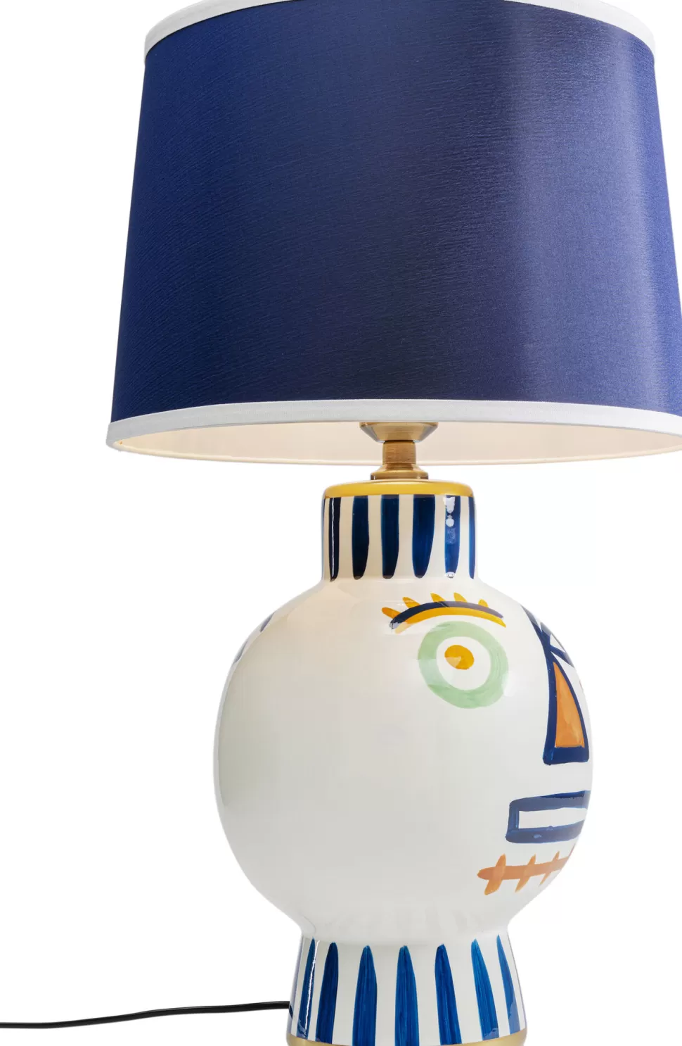 Lampy Stołowe-KARE Design Lampa Stołowa Kolorowa Dwie Twarze 65 Cm Podstawa Z Porcelany
