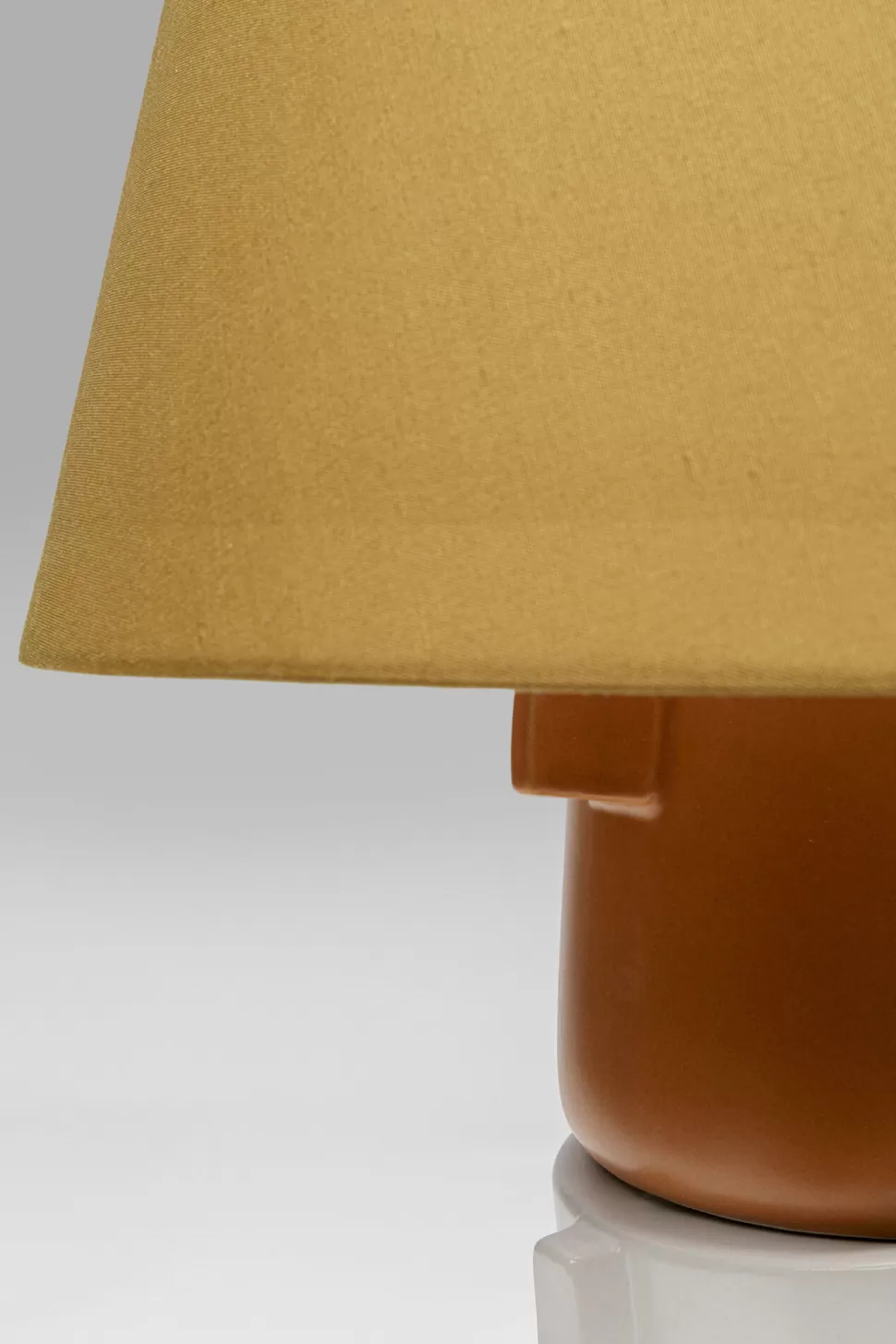 Lampy Stołowe-KARE Design Lampa Stołowa Kolorowa Kamionka I Bawełna Motyw Twarzy Ø25x45 Cm