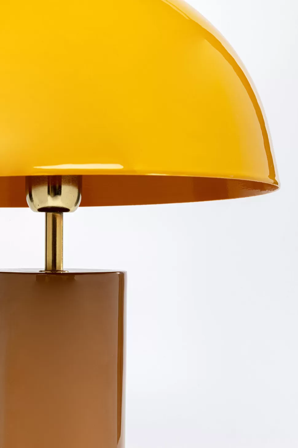 Lampy Stołowe-KARE Design Lampa Stołowa Stalowa żółta Ø30x51 Cm