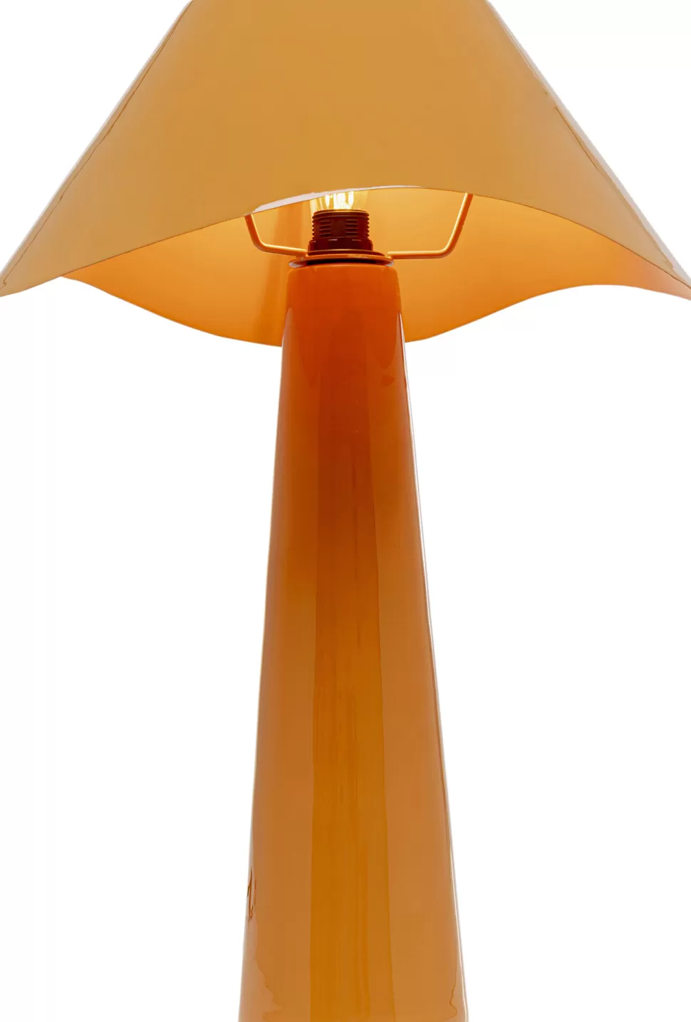 Lampy Stołowe-KARE Design Lampa Stołowa Stalowa W Kolorze Pomarańczowym Ø34x49 Cm