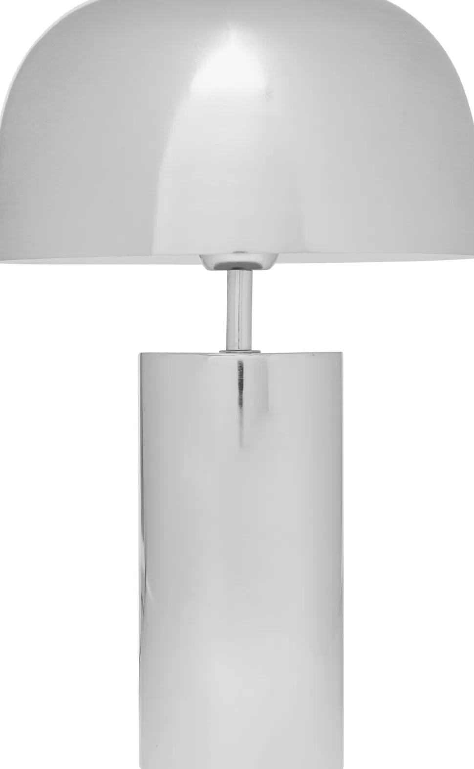 Lampy Stołowe-KARE Design Lampa Stołowa Stalowa W Kolorze Srebrnym Chromowym Ø25x38 Cm