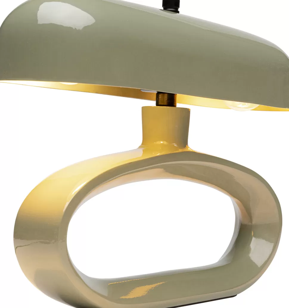 Lampy Stołowe-KARE Design Lampa Stołowa Stalowa W Kolorze Zielonym 37x26 Cm