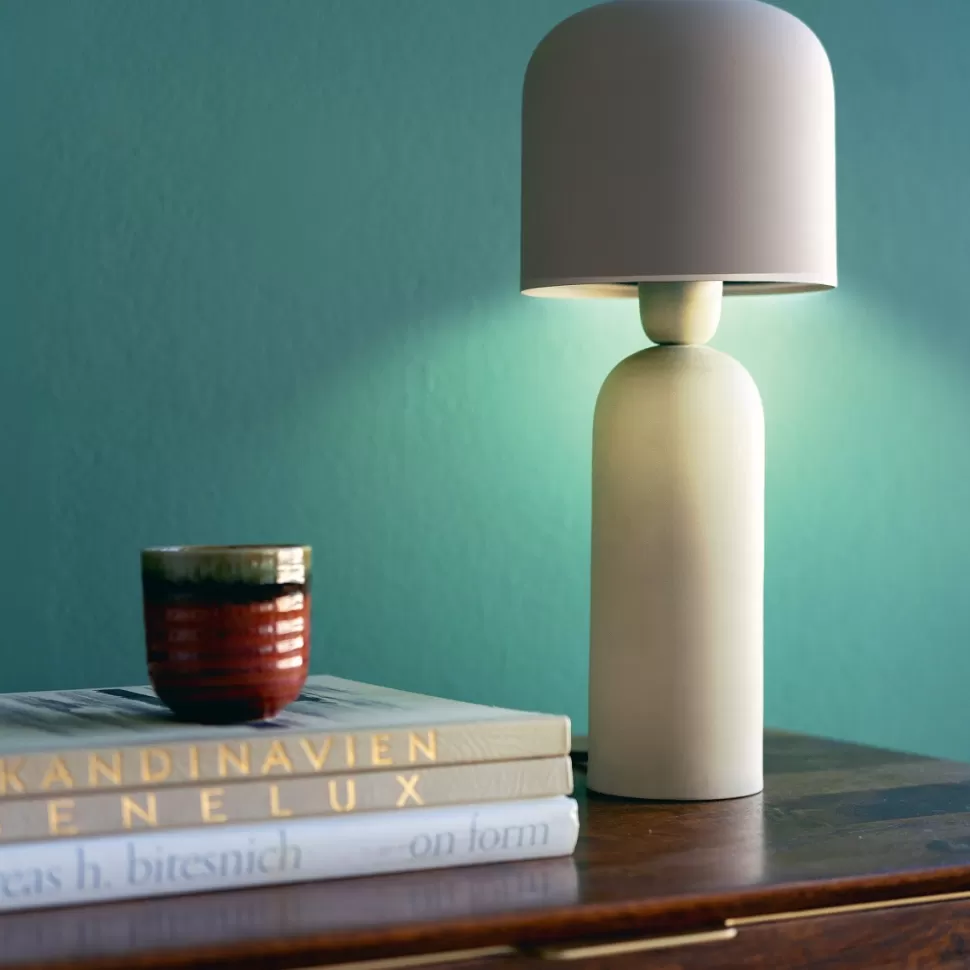 Lampy Stołowe-KARE Design Lampa Stołowa Ze Stali W Kolorze Beżowym 39 Cm