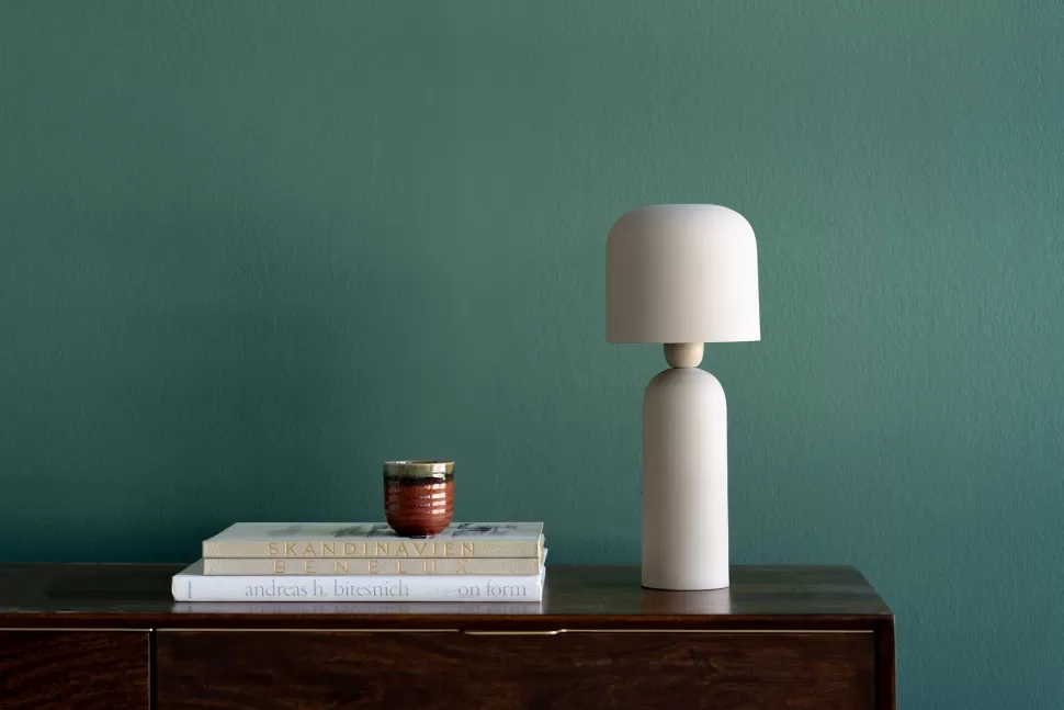 Lampy Stołowe-KARE Design Lampa Stołowa Ze Stali W Kolorze Beżowym 39 Cm