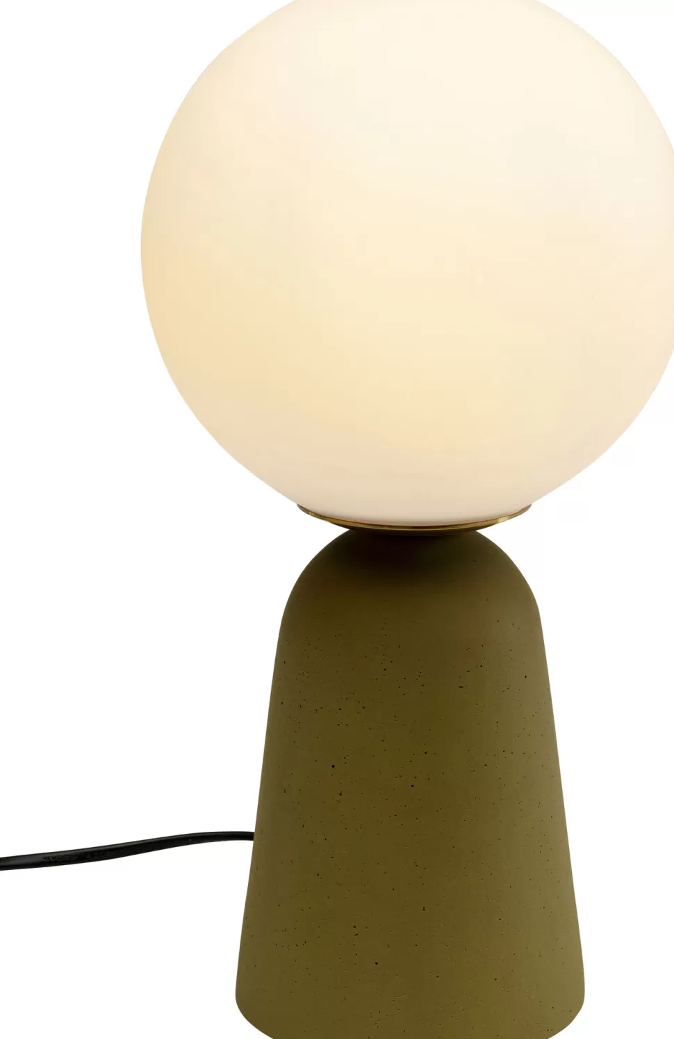 Lampy Stołowe-KARE Design Lampa Stołowa Zielona Klosz Szklana Kula Ø16x31 Cm