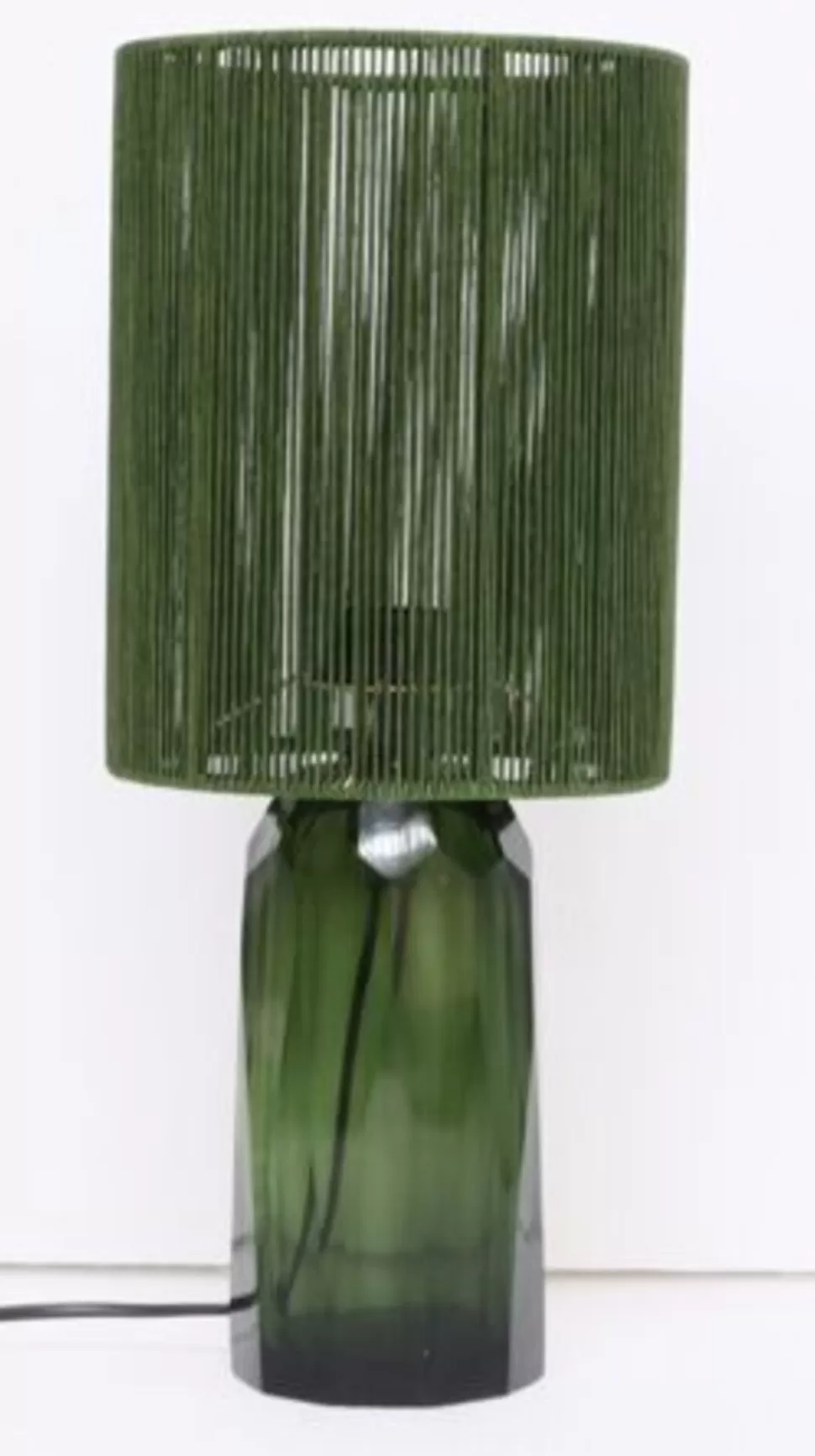 Lampy Stołowe-KARE Design Lampa Stołowa Zielona Szkło I Tkanina 42 Cm