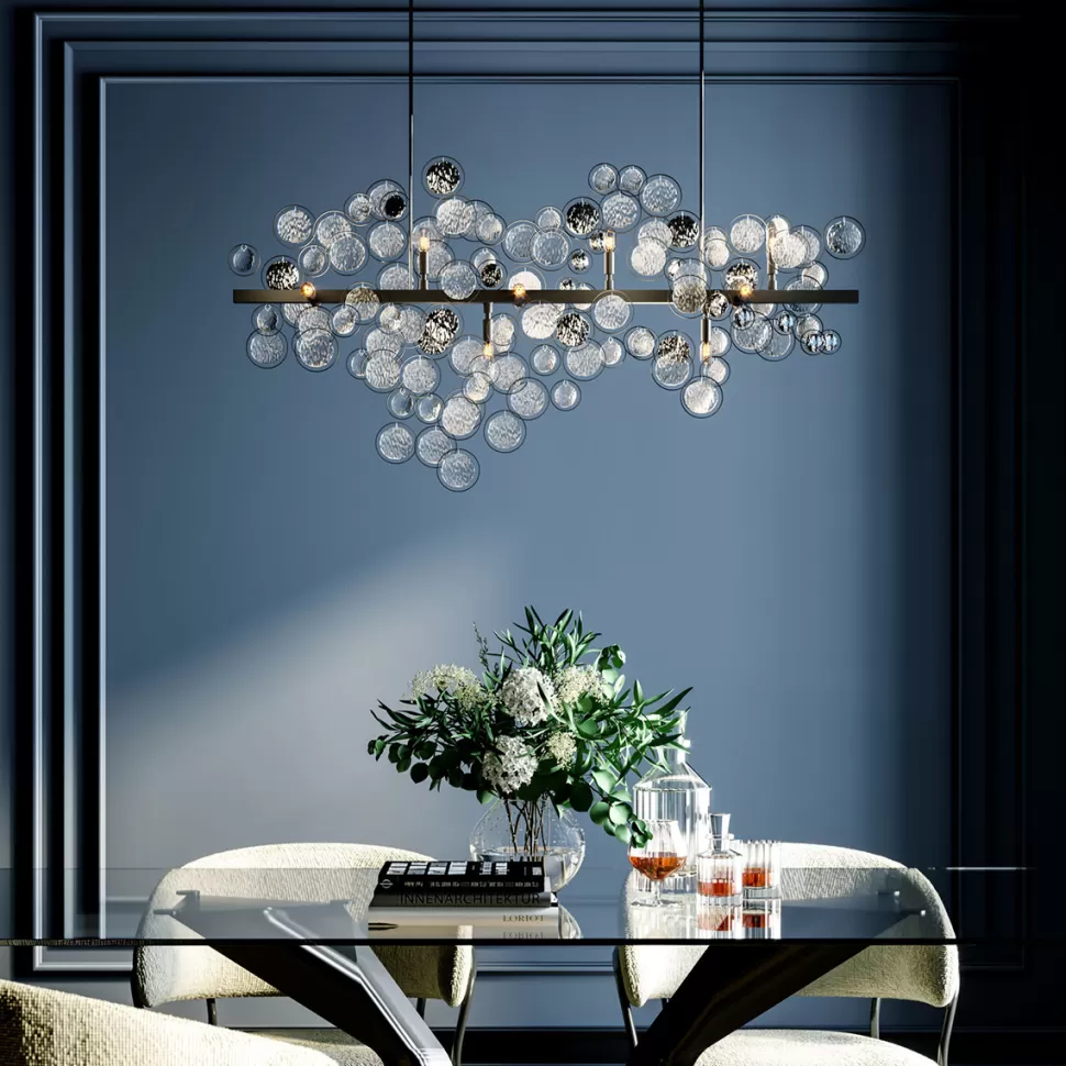Lampy Wiszące-KARE Design Lampa Wisząca Clouds Clear 102x61 Cm Szara