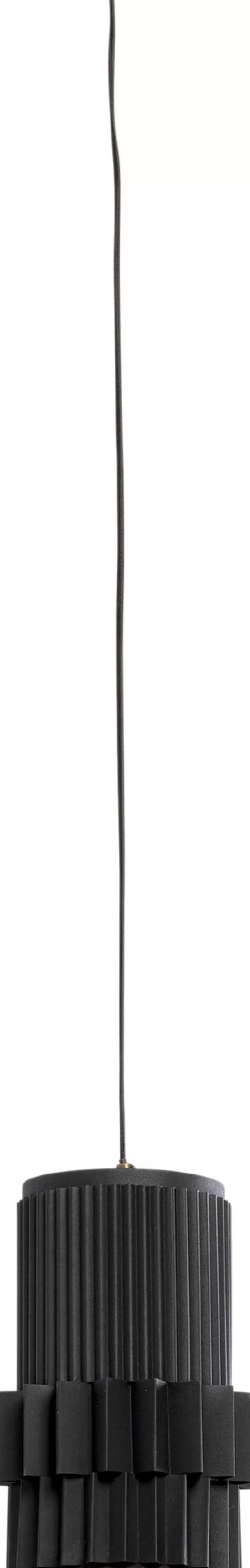 Lampy Wiszące-KARE Design Lampa Wisząca Czarna Stalowa Tuba Ø19x33 Cm