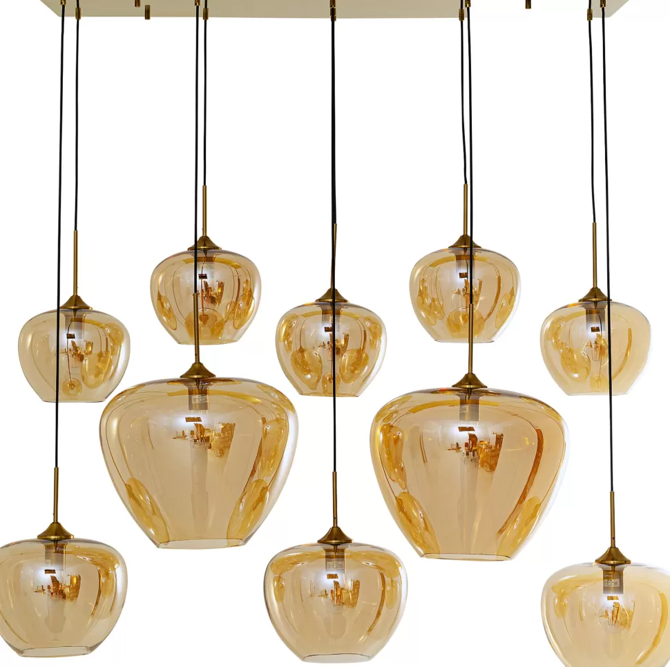 Lampy Wiszące-KARE Design Lampa Wisząca Do Salonu Klosze Bursztynowe Szklane 110x160 Cm