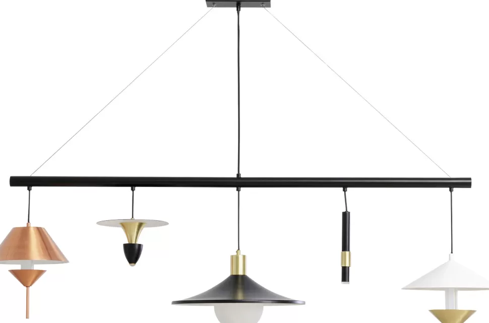 Lampy Wiszące-KARE Design Lampa Wisząca Do Salonu Stalowa 5xG9 155 Cm