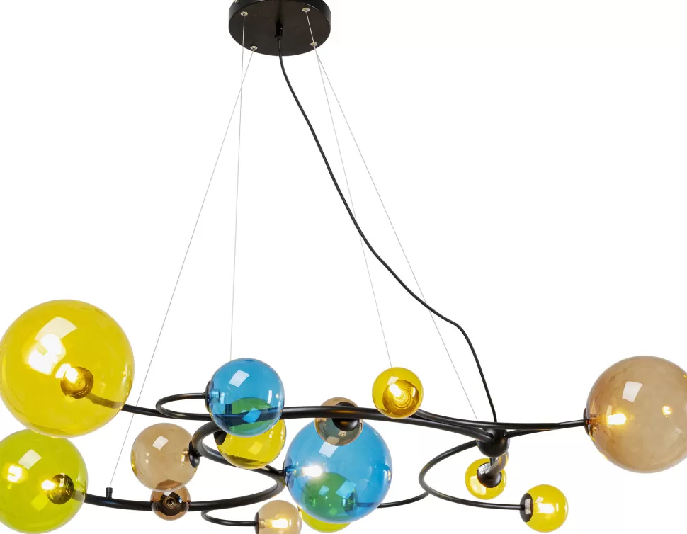 Lampy Wiszące-KARE Design Lampa Wisząca Duża Z Kolorowymi Szklanymi Kloszami 150x150 Cm