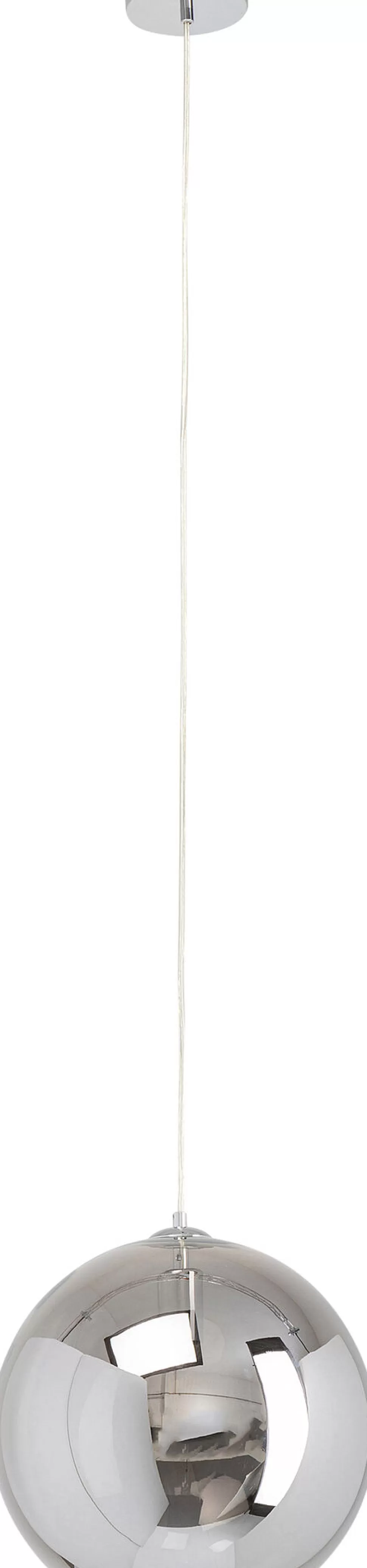 Lampy Wiszące-KARE Design Lampa Wisząca Kula Srebrna Szkło Galwanizowane Ø35 Cm