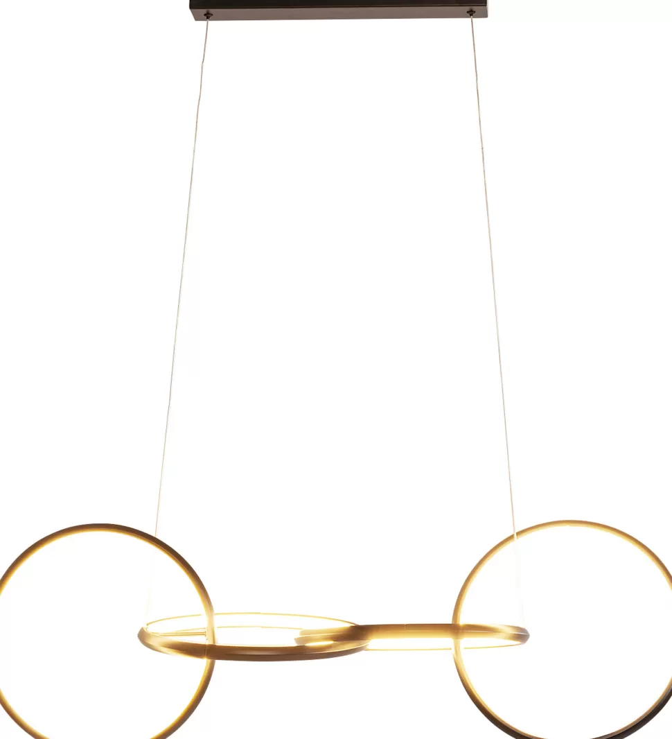 Lampy Wiszące-KARE Design Lampa Wisząca LED Czarne Okręgi Aluminium 105 Cm