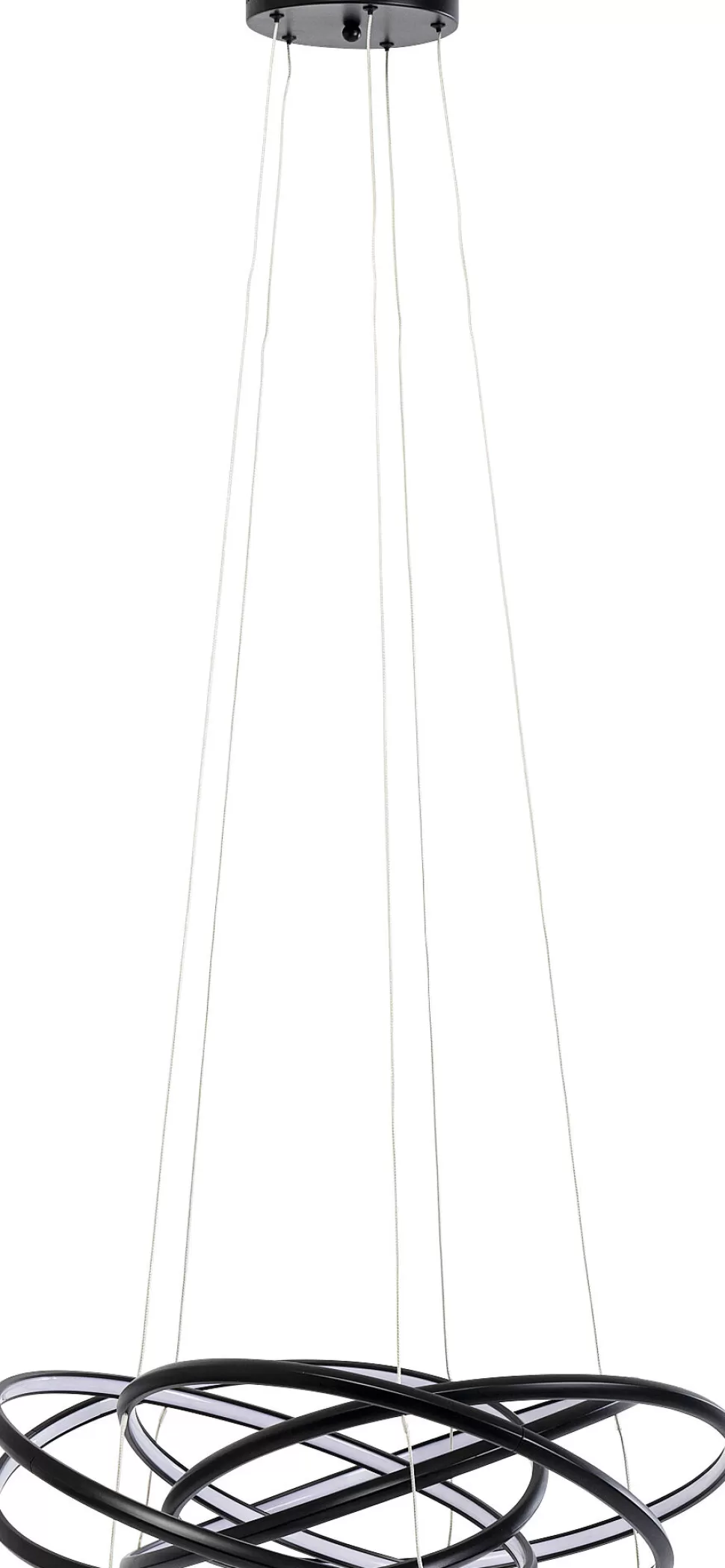 Lampy Wiszące-KARE Design Lampa Wisząca LED Czarne Okręgi Aluminium Ø72 Cm