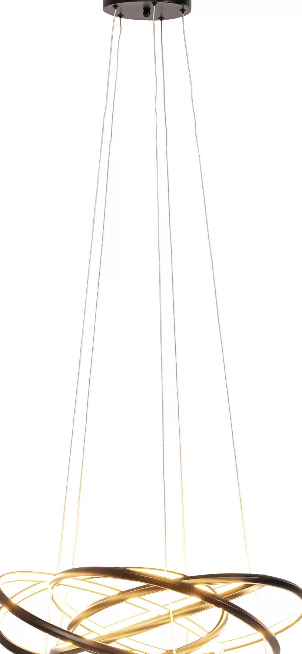 Lampy Wiszące-KARE Design Lampa Wisząca LED Czarne Okręgi Aluminium Ø72 Cm