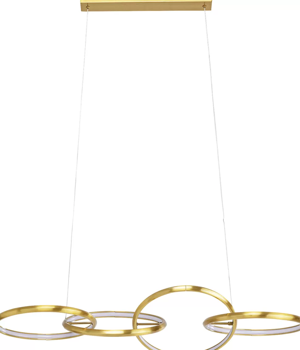 Lampy Wiszące-KARE Design Lampa Wisząca LED Złote Okręgi Aluminium 105 Cm