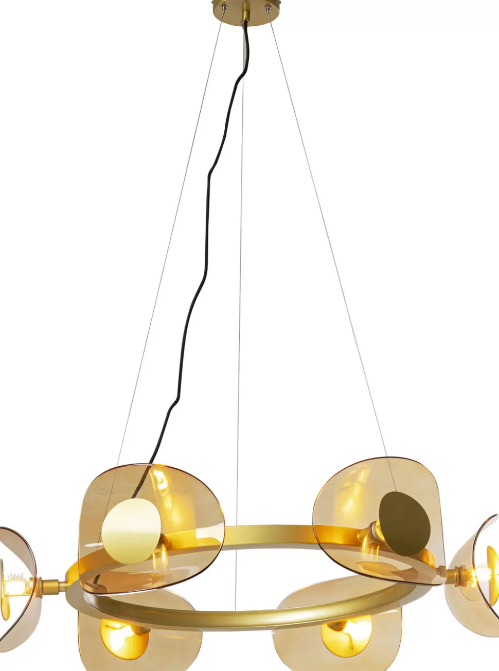 Lampy Wiszące-KARE Design Lampa Wisząca Mariposa Ø81x150 Cm Złota