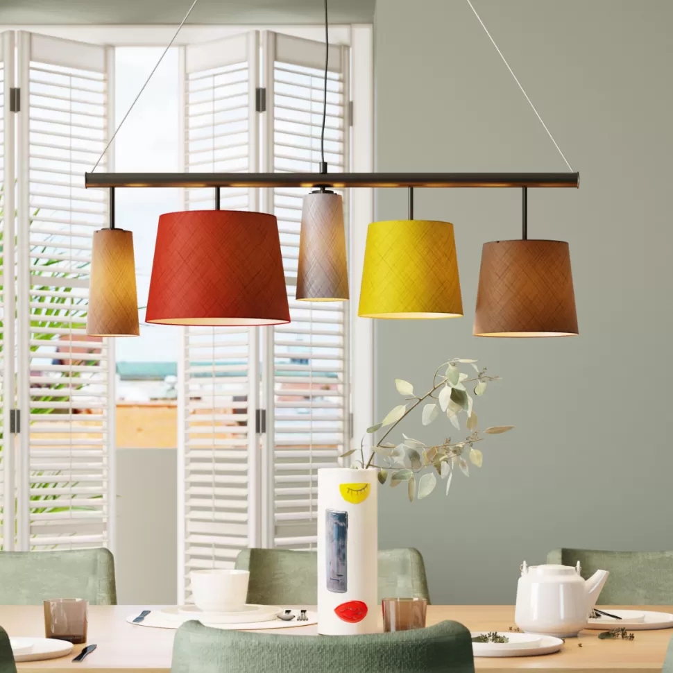 Lampy Wiszące-KARE Design Lampa Wisząca Parecchi 107x37 Cm Kolorowa