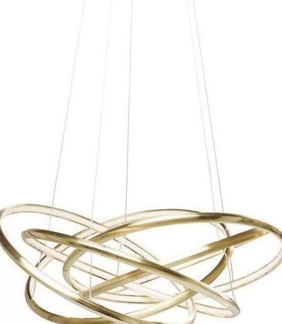 Lampy Wiszące-KARE Design Lampa Wisząca Saturn LED 75x150 Cm Złota