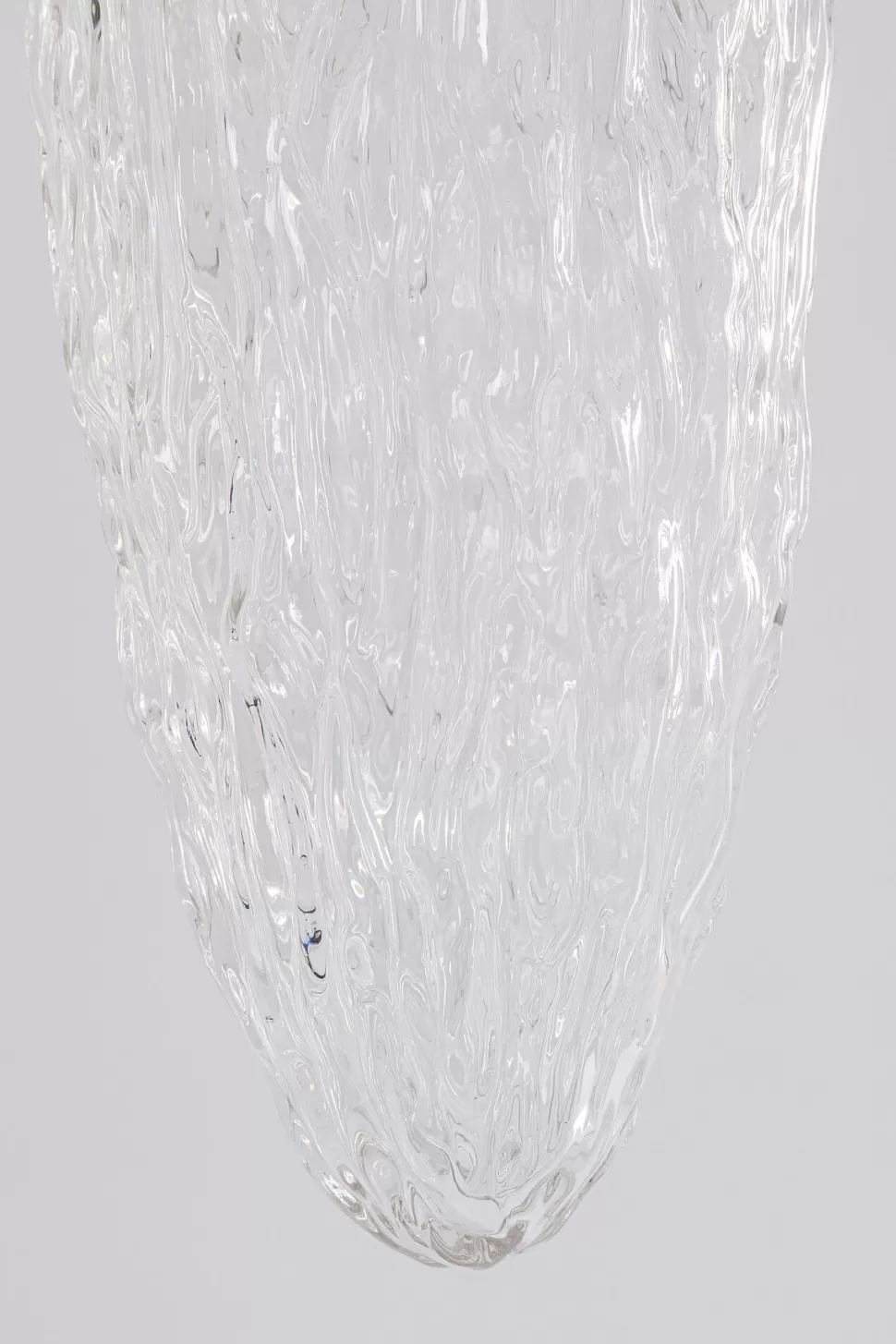 Lampy Wiszące-KARE Design Lampa Wisząca Stal Chromowana Klosz Szklany Transparentny Ø17x60 Cm