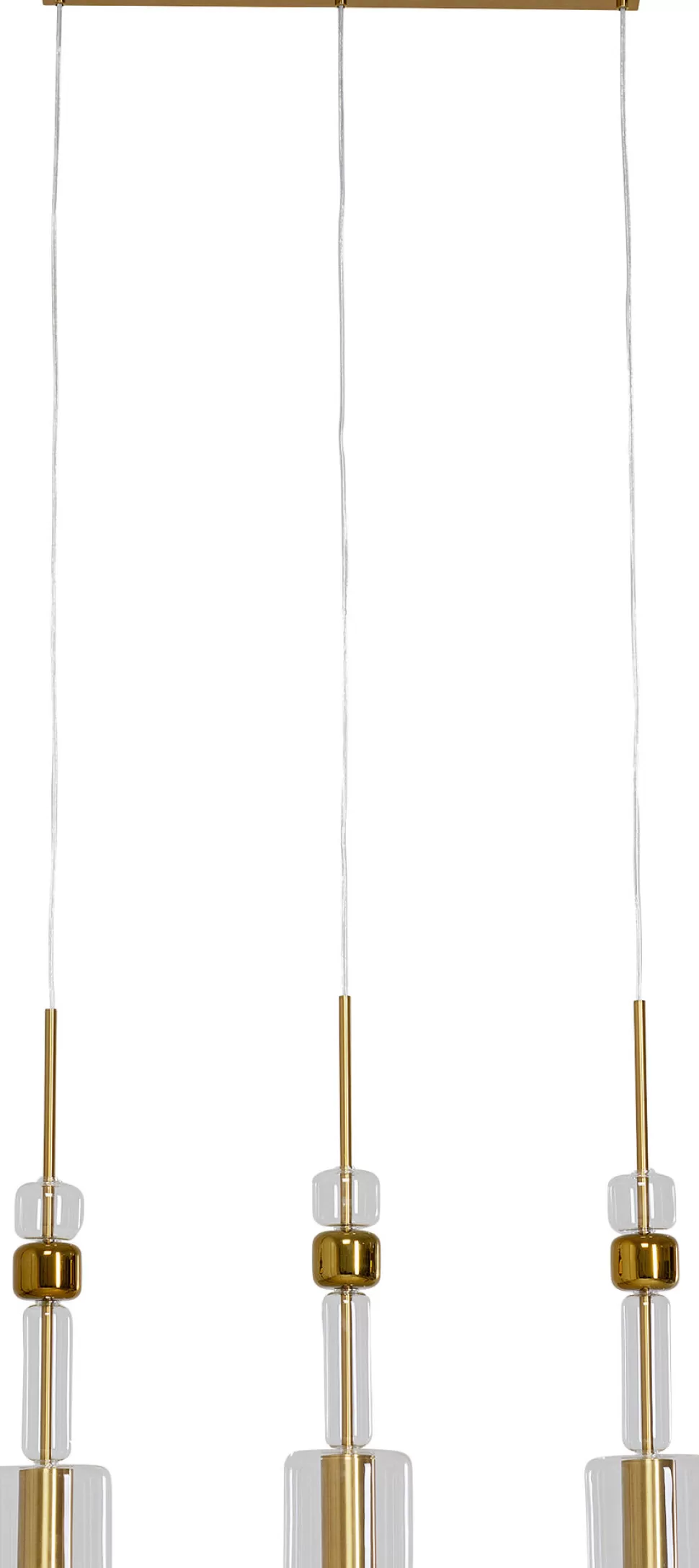 Lampy Wiszące-KARE Design Lampa Wisząca Stal I Szkło Kolor Transparentny I Złoty 73x60 Cm