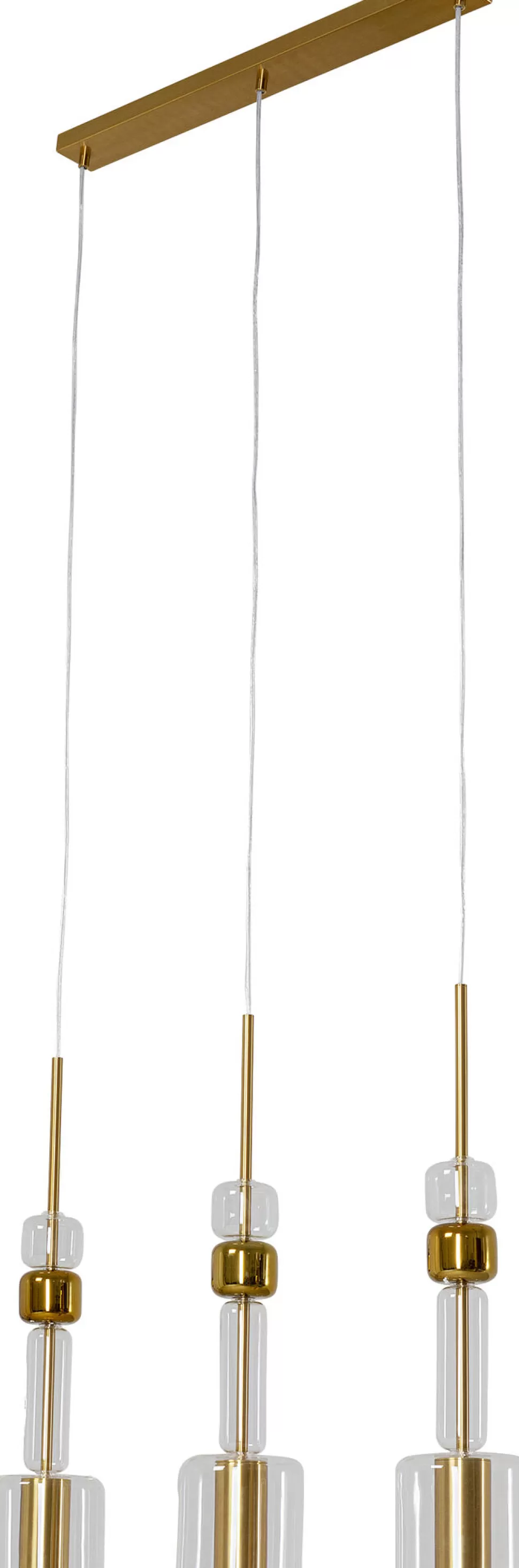 Lampy Wiszące-KARE Design Lampa Wisząca Stal I Szkło Kolor Transparentny I Złoty 73x60 Cm