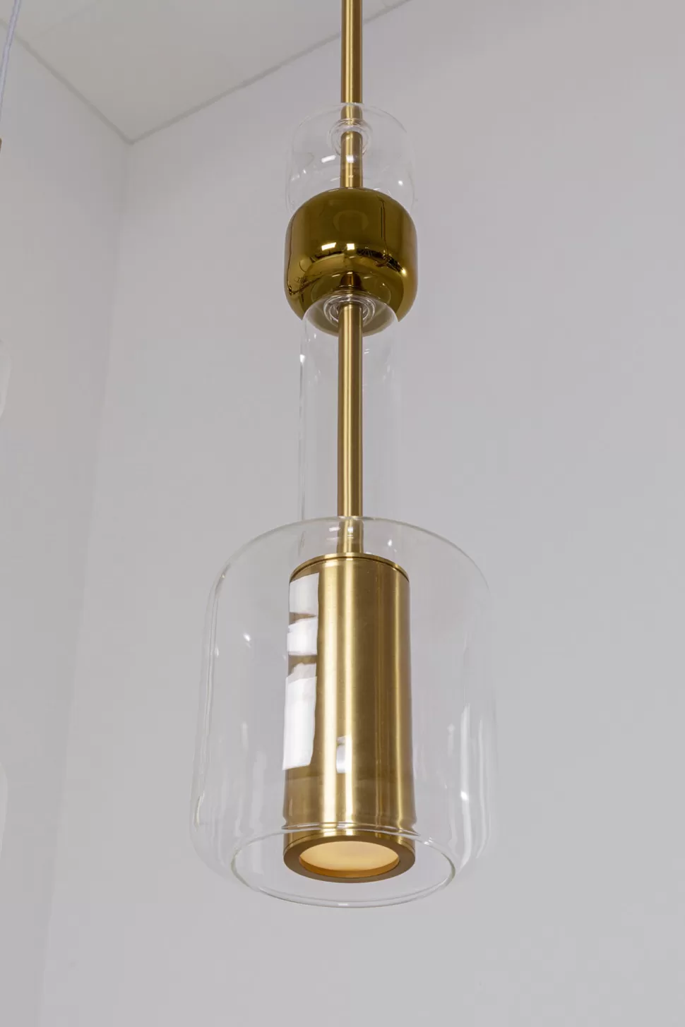 Lampy Wiszące-KARE Design Lampa Wisząca Stal I Szkło Kolor Transparentny I Złoty 73x60 Cm