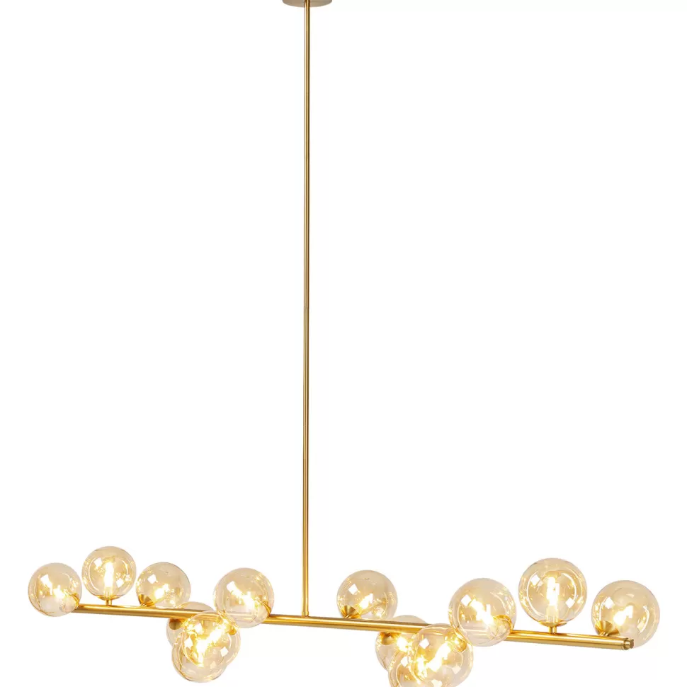 Lampy Wiszące-KARE Design Lampa Wisząca Szklane Klosze Złota 155x138 Cm
