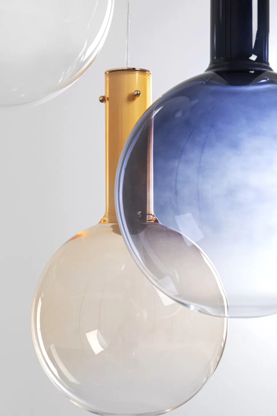Lampy Wiszące-KARE Design Lampa Wisząca Z 3 Szklanymi Kloszami W Różnych Kolorach Ø54 Cm