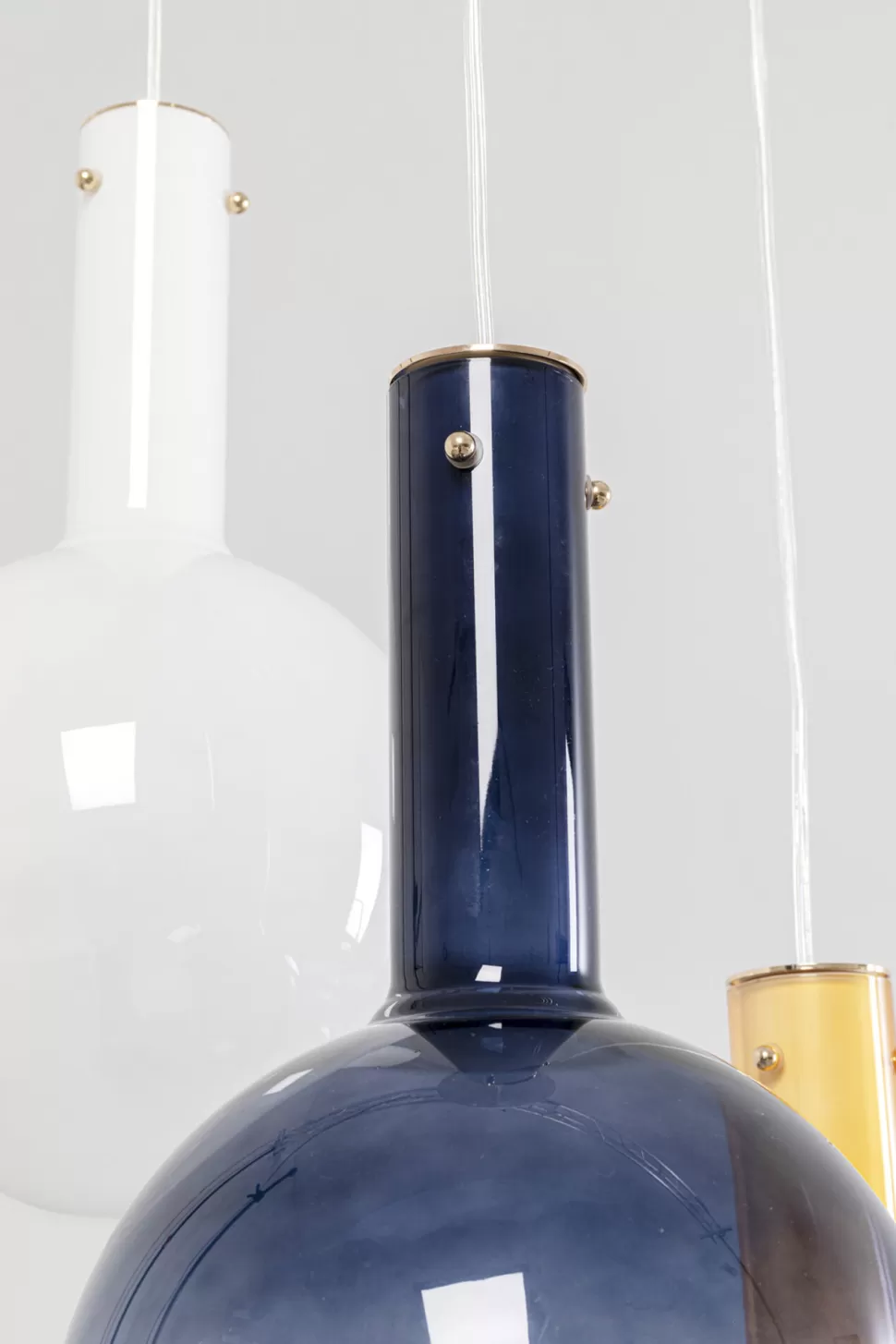Lampy Wiszące-KARE Design Lampa Wisząca Z 3 Szklanymi Kloszami W Różnych Kolorach Ø54 Cm