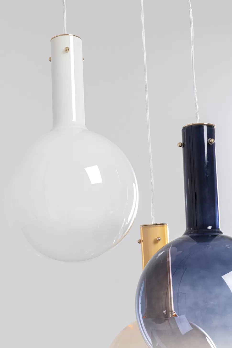 Lampy Wiszące-KARE Design Lampa Wisząca Z 3 Szklanymi Kloszami W Różnych Kolorach Ø54 Cm