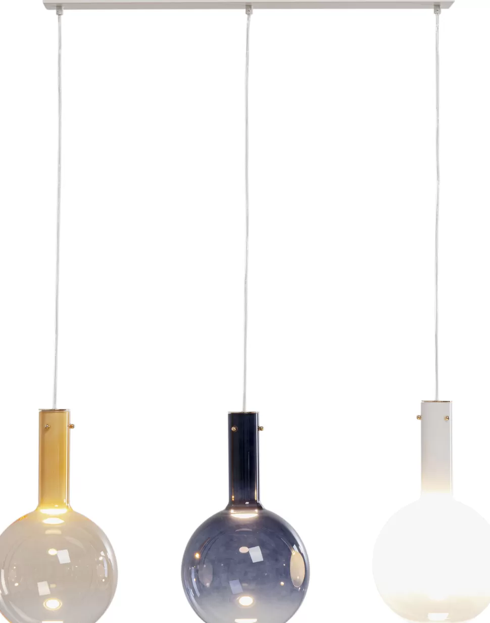 Lampy Wiszące-KARE Design Lampa Wisząca Z 3 Szklanymi Kloszami W Różnych Kolorach 99 Cm