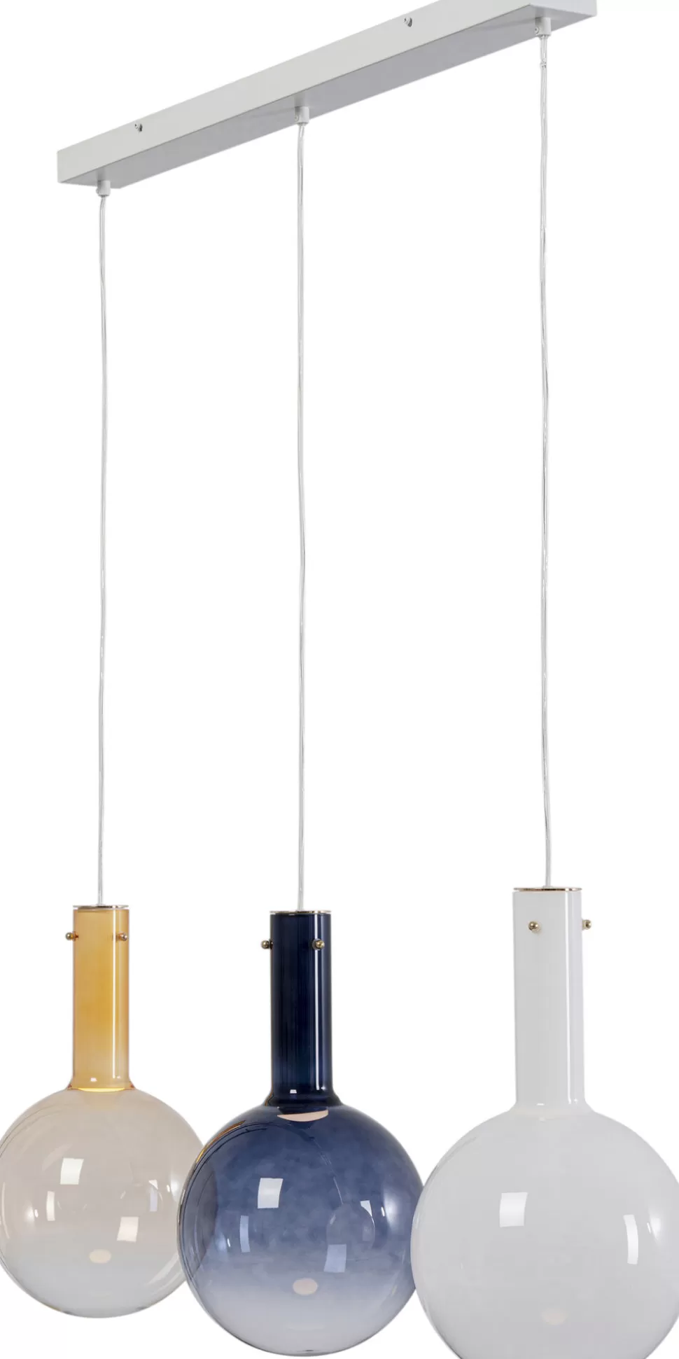 Lampy Wiszące-KARE Design Lampa Wisząca Z 3 Szklanymi Kloszami W Różnych Kolorach 99 Cm