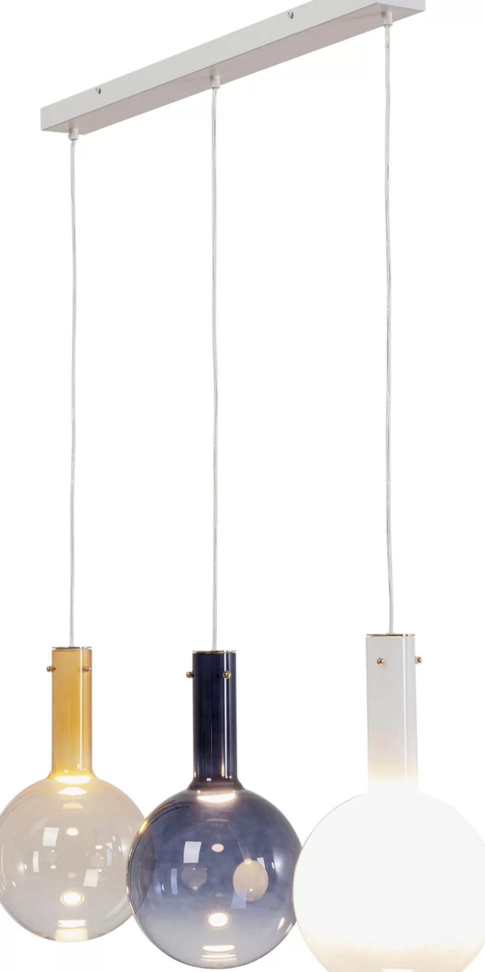 Lampy Wiszące-KARE Design Lampa Wisząca Z 3 Szklanymi Kloszami W Różnych Kolorach 99 Cm